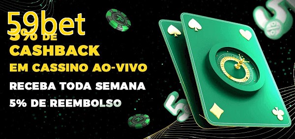 Promoções do cassino ao Vivo 59bet